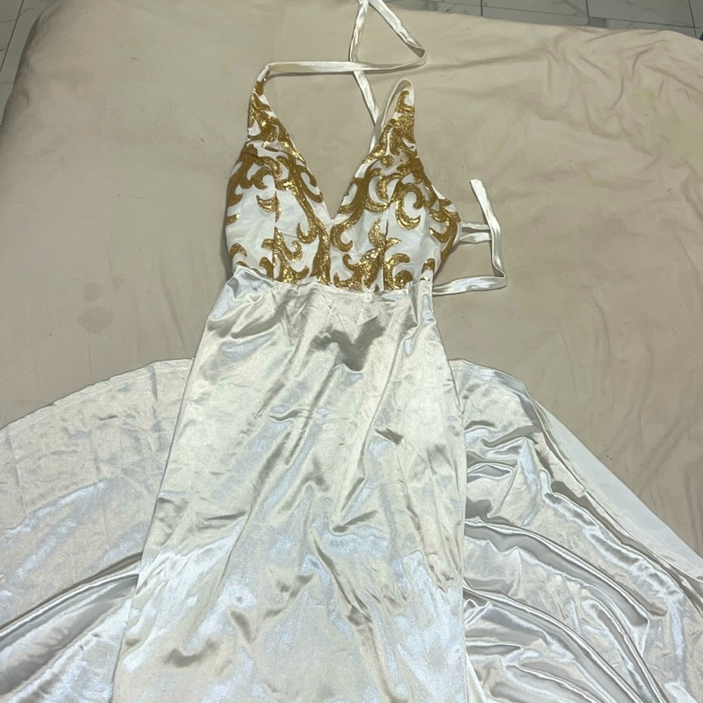 Silk long dress